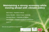 Slides: Maintaining a strong economy while moving ahead with climate policy