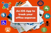 An iOS app to track your office expense