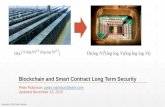Blockchain and Smart Contract Long Term Security (updated)