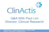 Q&A With Paul Lim: Director, Clinical Research