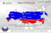 Download map of russia power point and background