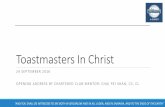 Toastmasters in christ meeting (24 sep)
