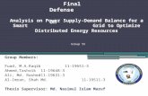 Optimization of Distributed Energy  Resources to Balance Power Supply and Demand in a Smart Grid
