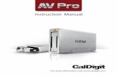 CalDigit AV Pro Combo English Manual
