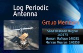 Log periodic antenna designing