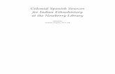 Colonial Spanish Sources for Indian Ethnohistory at the Newberry ...