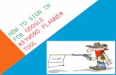 How to access Google Keyword Planner tool without creating a campaign