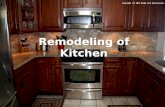 Remodeling of kitchen