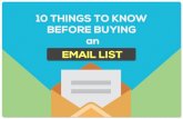 10 Things To Know Before Buying An Email List