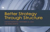 Better Strategy Through Structure