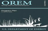 OREM-OM-PL-05 OREM Program Plan