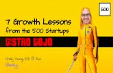 Growth lessons from the 500 Startups Distro Dojo