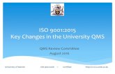 ISO 9001:2015 Key Changes in the University QMS