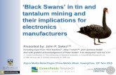 Black Swans in tin & tantalum mining and their implications for electronics suppliers - Sykes et al - Nov 2015 - Greenfields Research / Centre for Exploration Targeting / Curtin University