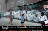 Introduction to Information Architecture & Design - 2/13/16