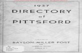 1937 Directory for Pittsford