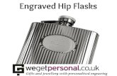 Engraved Hip Flasks | We Get Personal UK