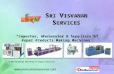 Paper Cup Machines by Sri Visvanan Services Pudukkottai