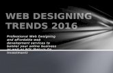 Web designing trends 2016  by web design company in bangalore