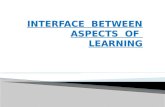 interface between aspects of learning