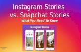 Instagram Stories vs Snapchat Stories