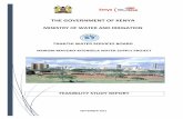 NAIROBI-MAVOKO-KITENGELA WATER SUPPLY PROJECT - FEASIBILITY STUDY REPORT