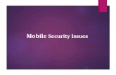 Mobile security issues