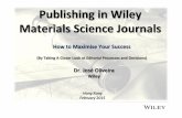 Publishing in Wiley Materials Science Journals - Wiley (February 2015)