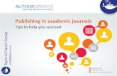 Publishing in academic journals: Tips to help you succeed - Taylor and Francis Group (April 2016)