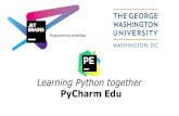 Learning Python with PyCharm EDU