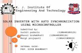 Solar inverter with autosynchronization using microcontroller