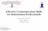 Effective communication skills for information professionals
