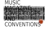 Music magazine cover codes + conventions