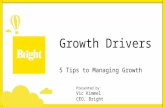 IT Growth drivers - 5 Tips for Managing Growth