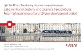 Hervé Mazzoni - Systra - Light Rail Transit Systems and Catenary-Free Solutions : Return of Experience after a 10-Year Development Period