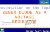 Zener diode as a voltage Regulator