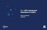 Dmitrii Dolzhenko: “С++ 2017 and Beyond, Deliberate Choice of Programming Language”
