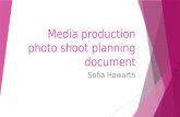 Media Production Photo Shoot Planning Document