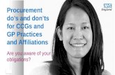 Procurement Do's and Don'ts