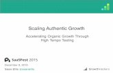 SaaSFest 2015 - "Scaling Authentic Growth" by Sean Ellis of GrowthHackers