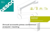 Annual accounts press conference / analysts’ meeting