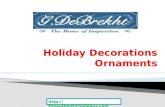 Holiday decorations ornaments