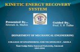 Kinetic energy recovery system ppt