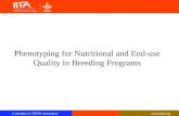 Phenotyping for Nutritional and End-use Quality in Breeding Programs