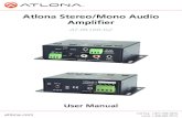 Atlona Stereo/Mono Audio Amplifier