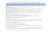 Colorado Funeral Service History to 1997