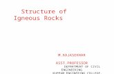 Strucutres of igneous rocks