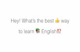 What's the Best Way to Learn English