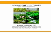 Aquascape tools, Aquarium Instruments, Wave Scissors, Spatulas, Spring Action Scissors