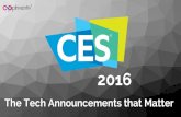CES 2016 - The Tech Announcements that Matter